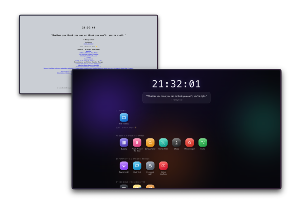 Preview of the new site style